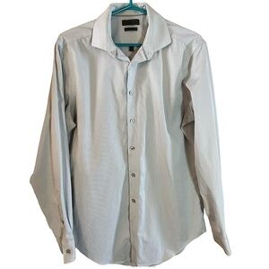 Calvin Klein Men’s Size 16 Collared Formal Button  Up Shirt Office CK Large Tops